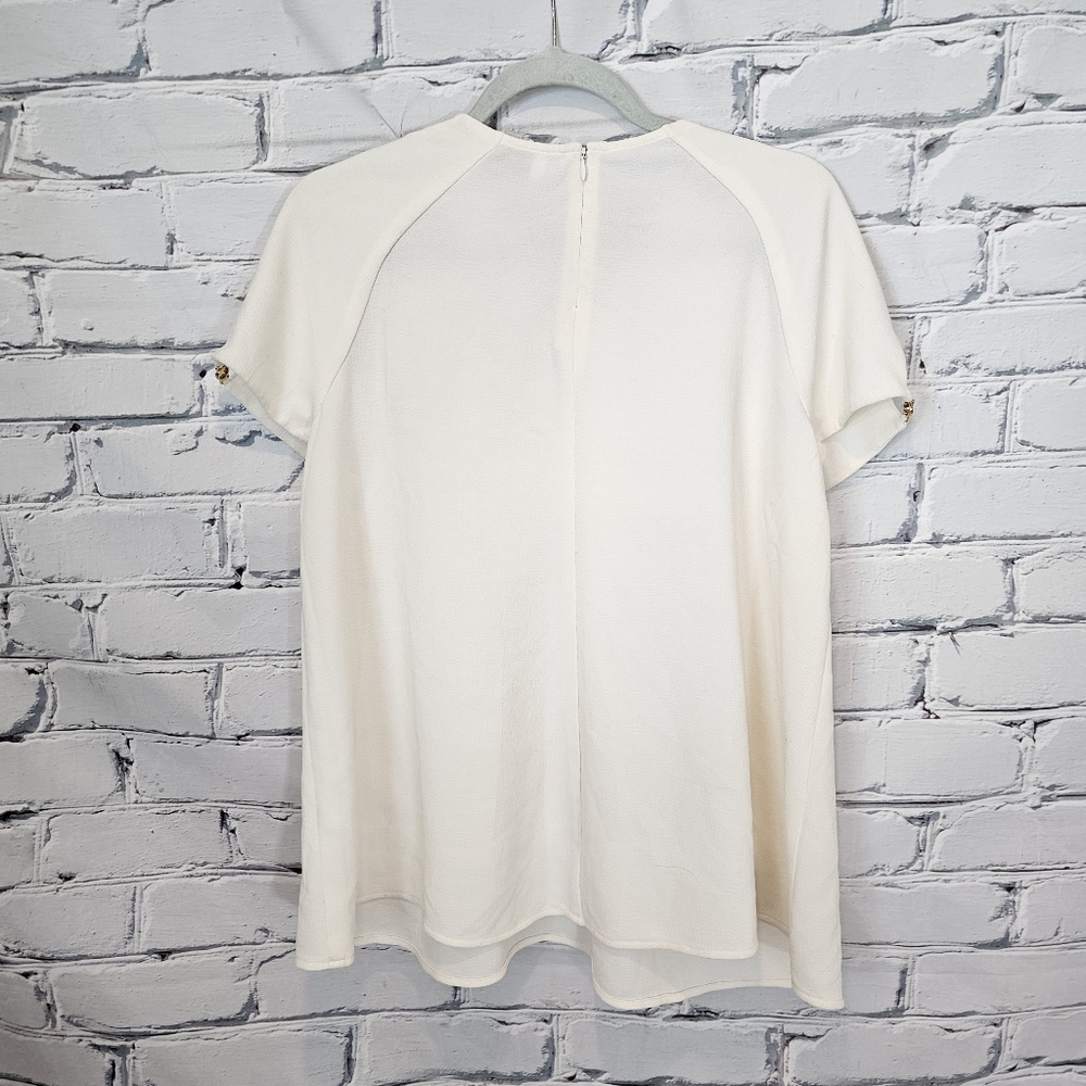 Zimmermann Cream Crepe Blouse - Picture 2 of 8